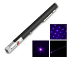 Фиолетовый лазер 200mW+ 1 - Фиолетовая лазерная указка 200 mW + 1 насадка