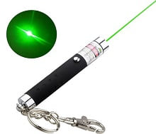 Зеленый мини-лазер 200mW - Зеленый мини-лазер 200mW + насадка